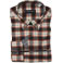 Camisa · Franela · Hombre · LORD ANTHONY · cuadros roja · gris